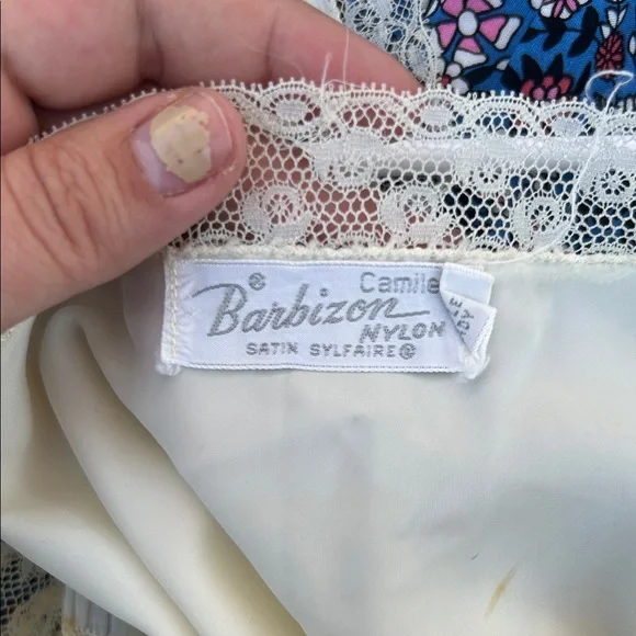 Vintage Cream Lace Slip Dress - Picture 2 of 6